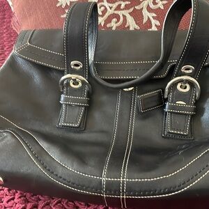 Black Coach purse never used